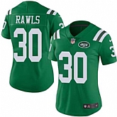 Women Nike Jets 30 Thomas Rawls Green Color Rush Limited Jersey Dzhi,baseball caps,new era cap wholesale,wholesale hats